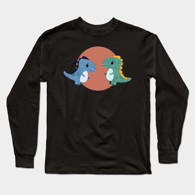 Dinosaur Friends Long Sleeve T-Shirt by NICHE&NICHE